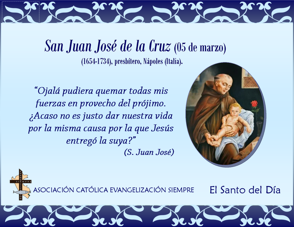 05 marzo San Juan José de la Cruz