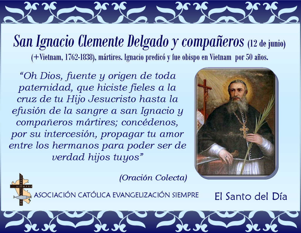 12 de julio San Ignacio Clemente Delgado y compañeros