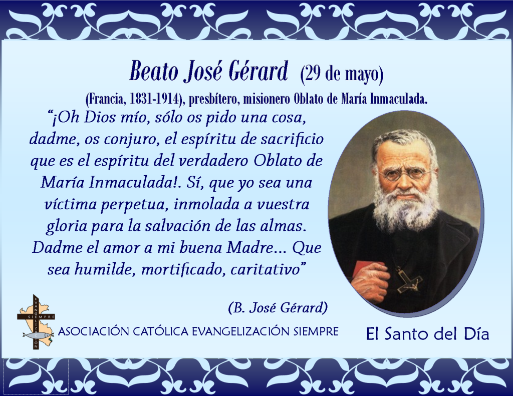 29 de mayo Beato José Gérard