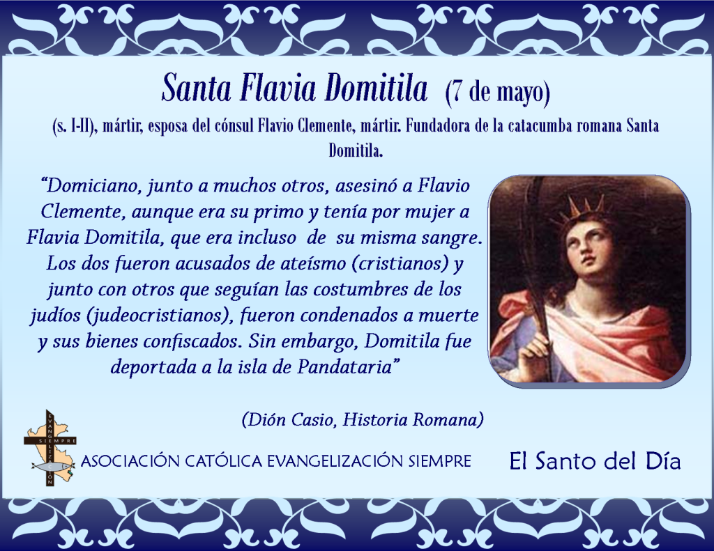 7 mayo de Santa Falvia Domitila