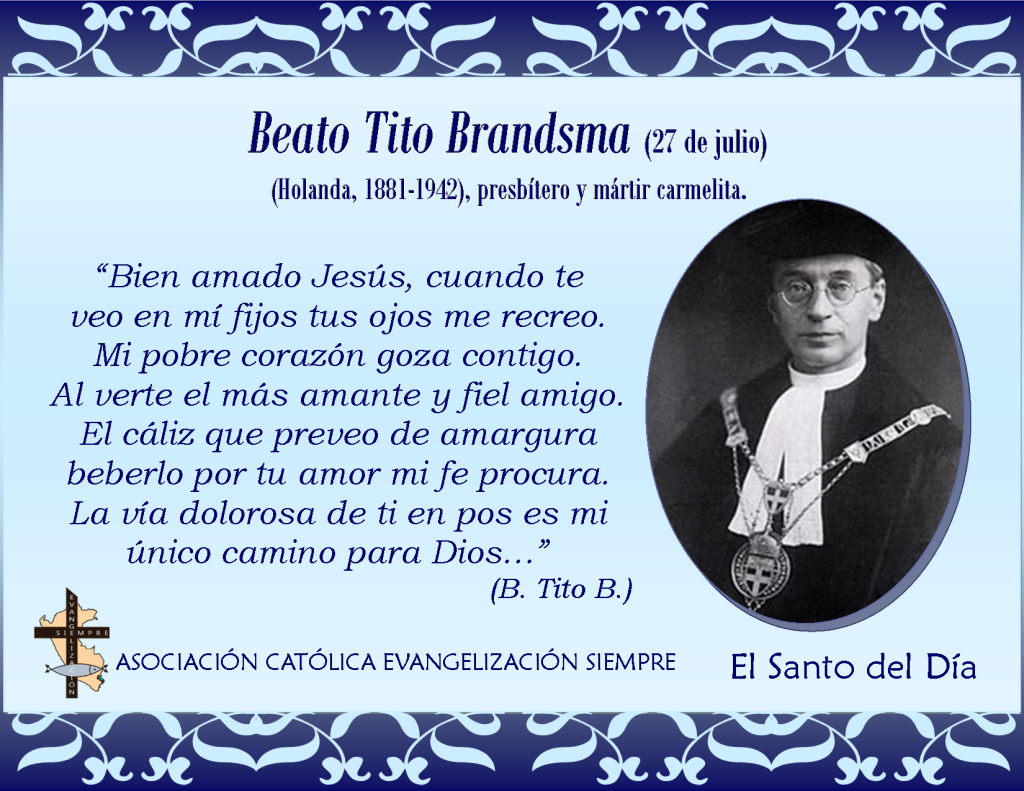 27 de julio Beato Tito